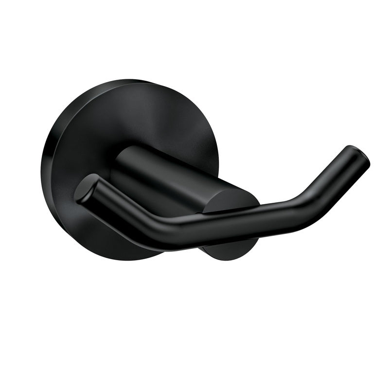 Moen Arlys 2.875 in. W X 3 in. L Matte Black Double Robe Hook