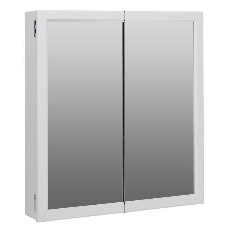 Zenna Home 25.38 in. H X 25.38 in. W X 4.50 in. D Rectangle Medicine Cabinet/Mirror