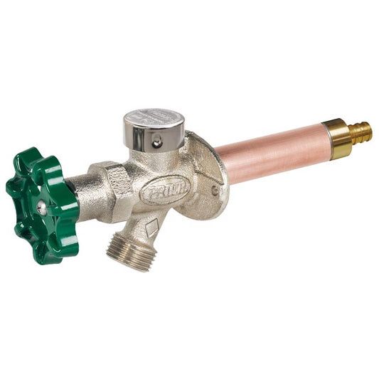 Prier 1/2 in. Crimp PEX in. Anti-Siphon Brass Freezeless Wall Hydrant