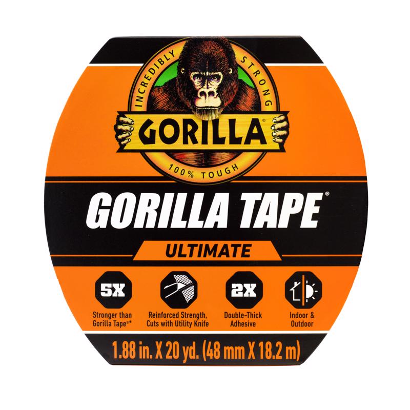 Gorilla 1.88 in. W X 20 yd L Black Duct Tape