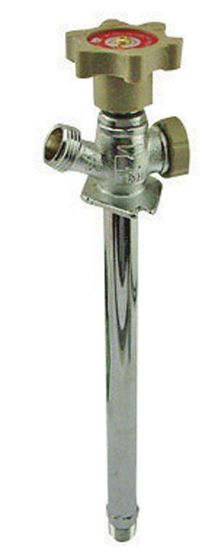 B&K ProLine 1/2 in. MPT X 8 in. Compression Anti-Siphon Brass Sillcock Valve