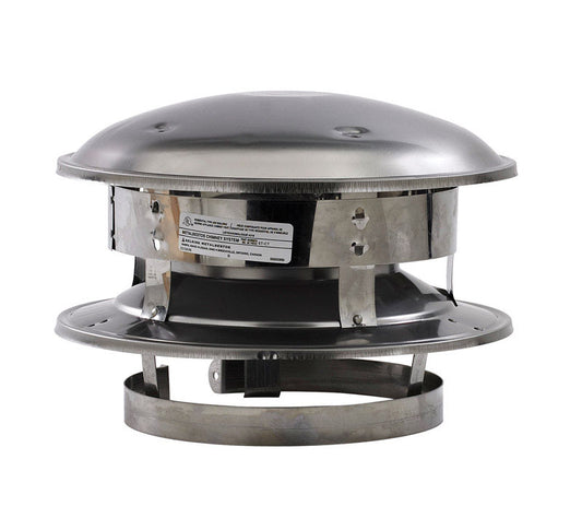 Selkirk 6 in. D Stainless Steel Round Top Dome