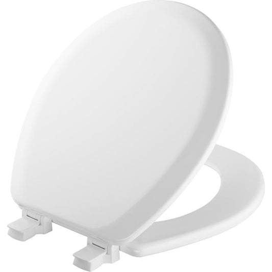 Mayfair by Bemis Cameron Round White Enameled Wood Toilet Seat