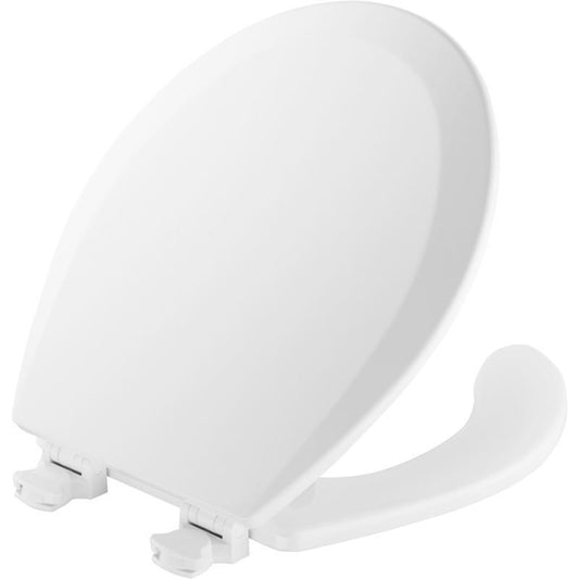 Mayfair by Bemis Round White Enameled Wood Toilet Seat