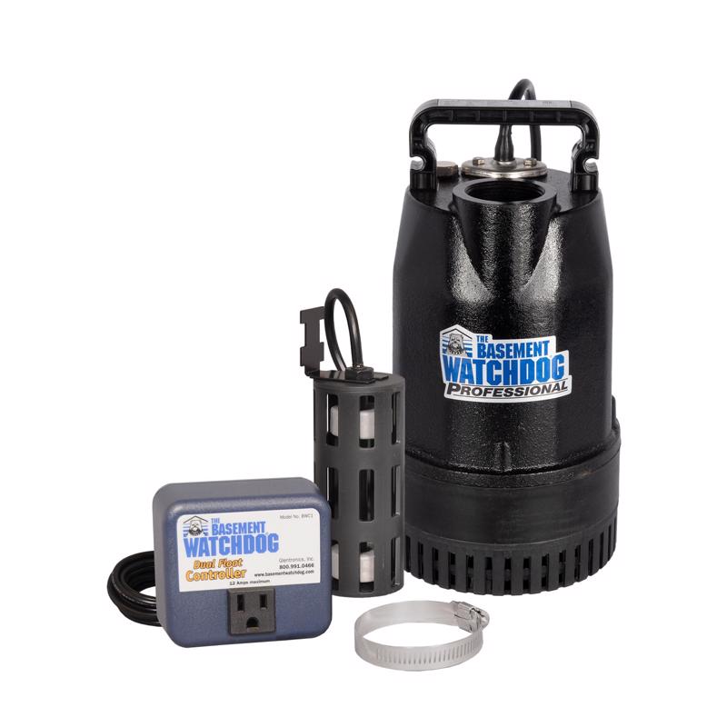 The Basement Watchdog 1/2 HP 4,400 gph Cast Iron Dual Reed Switch AC Submersible Sump Pump