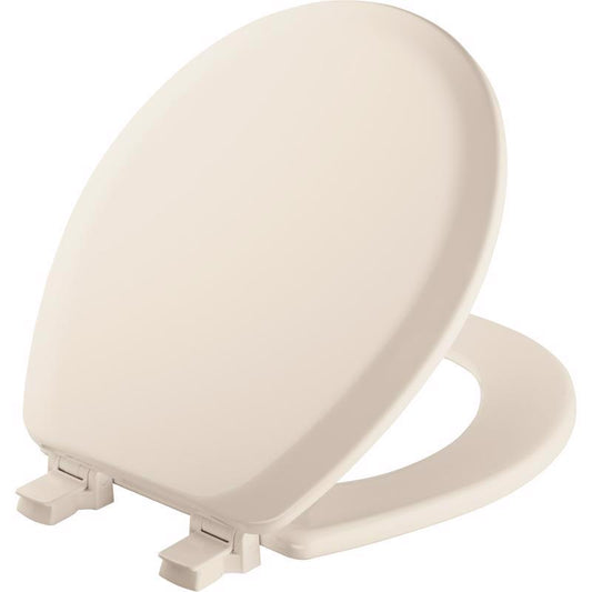 Mayfair by Bemis Cameron Round Biscuit Enameled Wood Toilet Seat