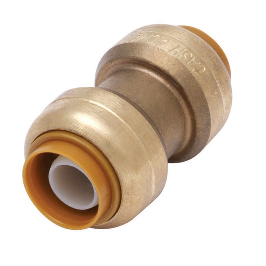 SharkBite Push to Connect 1 in. PTC X 1 in. D PTC Brass Coupling