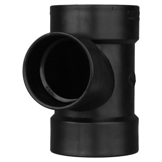 Charlotte Pipe 4 in. Hub X 3 in. D Hub ABS Sanitary Tee