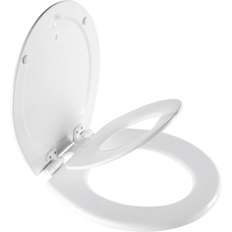 Mayfair by Bemis NextStep2 Slow Close Round White Enameled Wood Toilet Seat