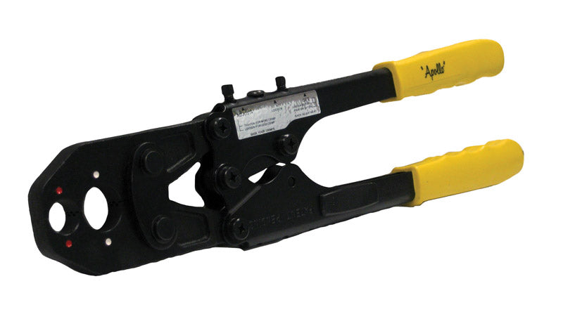 Apollo 3/4 in. Crimping Tool Kit Black/Yellow 1 pc