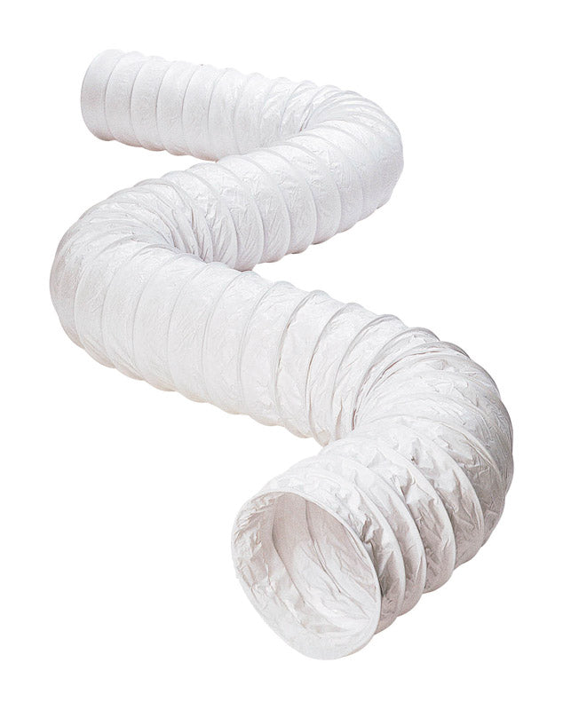 Deflect-O 50 ft. L X 3 in. D White Vinyl Vent Hose