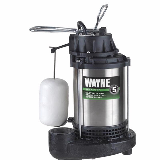 Wayne 1 HP 6100 gph Stainless Steel Vertical Float Switch AC Sump Pump