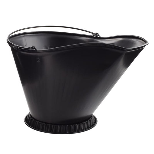 Imperial Black Powder Coated Steel Coal Hod