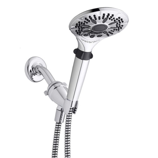 Waterpik PowerSpray Plus Chrome 5 settings Handheld Showerhead 1.8 gpm