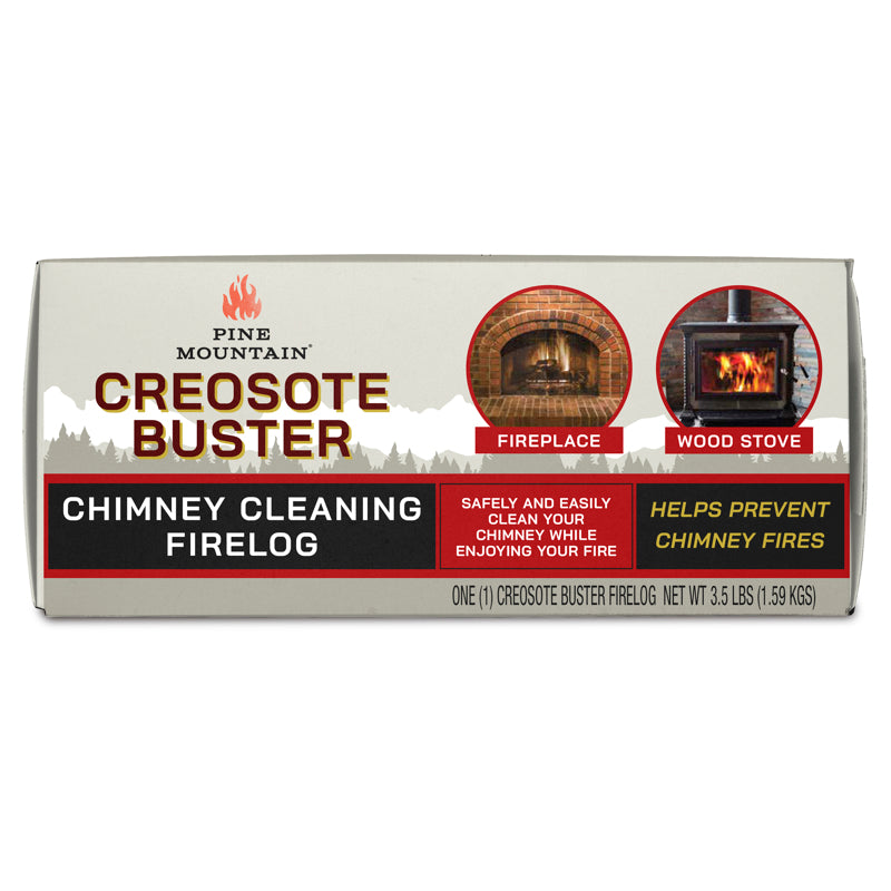 Pine Mountain Creosote Buster Fire Log 1.5 hr 1 pk 3.5 lb