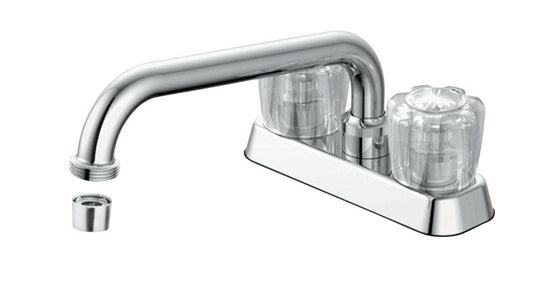 OakBrook Chrome Two-Handle Bathroom Sink Faucet 4 in.