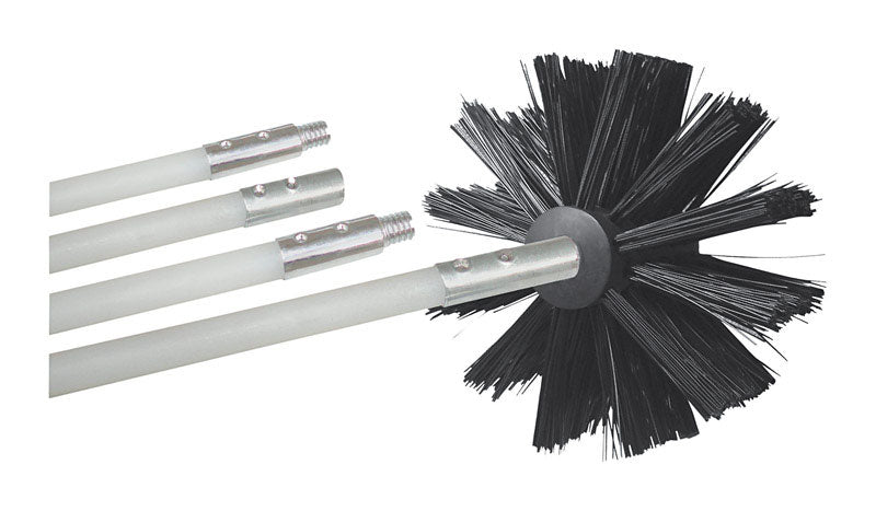 Deflect-O 4 in. D Black/White Aluminum Duct Cleaning Kit