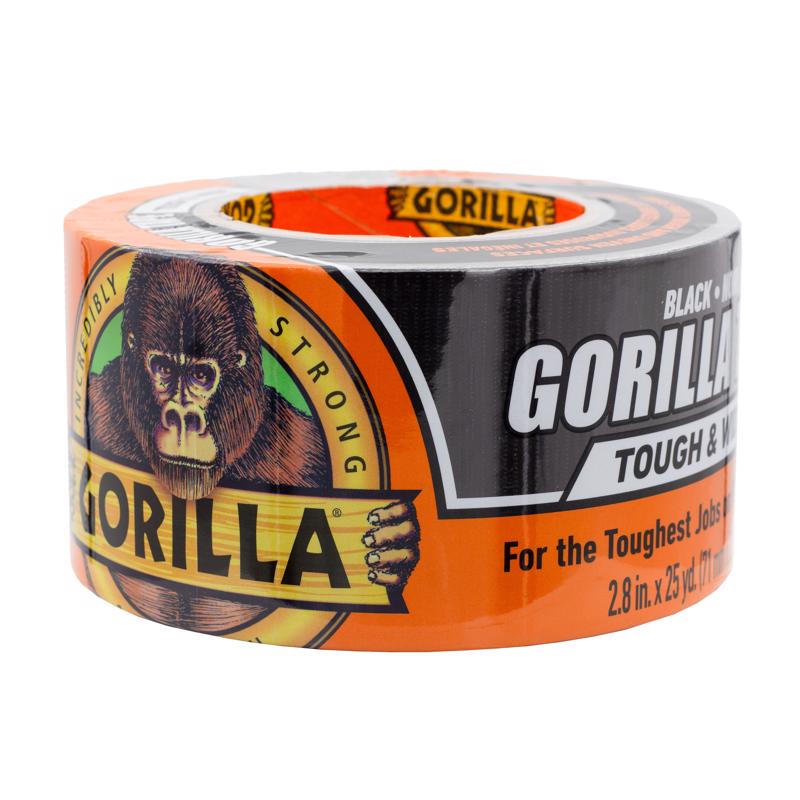 Gorilla 2.88 in. W X 25 yd L Black Duct Tape