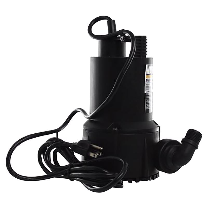 Wayne 1/3 HP 2600 gph Thermoplastic Switchless Switch Bottom AC Submersible Multi-Use Pump