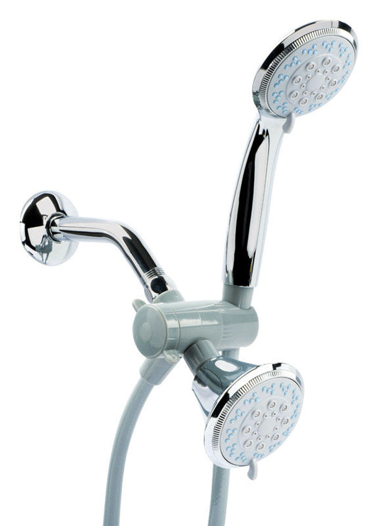 OakBrook Chrome PVC 3 settings Showerhead Combo 1.8 gpm