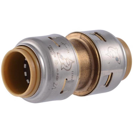 SharkBite Push to Connect 1/2 in. PTC X 1/2 in. D PTC Brass Coupling