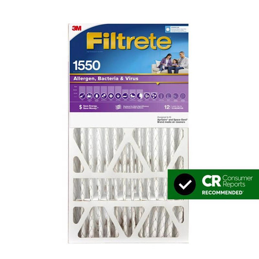 Filtrete 16 in. W X 25 in. H X 5 in. D Polypropylene 12 MERV Pleated Allergen Air Filter 1 pk