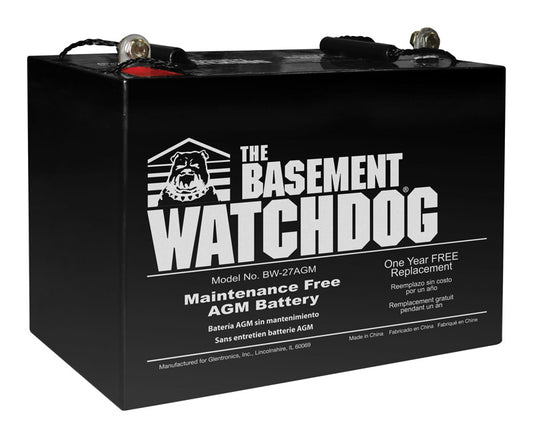 The Basement Watchdog 9 in. H X 10-1/4 in. W X 6-1/2 in. L Maintenance Free Battery