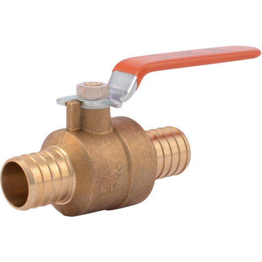 SharkBite 1 in. Brass Crimp Ball Valve Full Port Lever For Potable Water