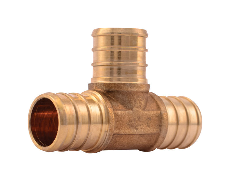 SharkBite 3/4 in. Barb X 3/4 in. D Barb Brass Tee