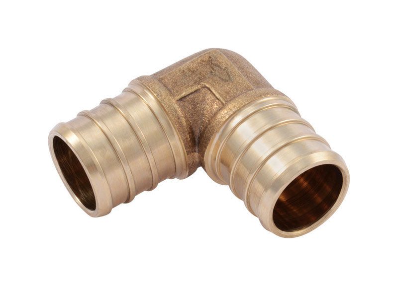 SharkBite 3/4 in. Barb X 3/4 in. D Barb Brass 90 Degree Elbow