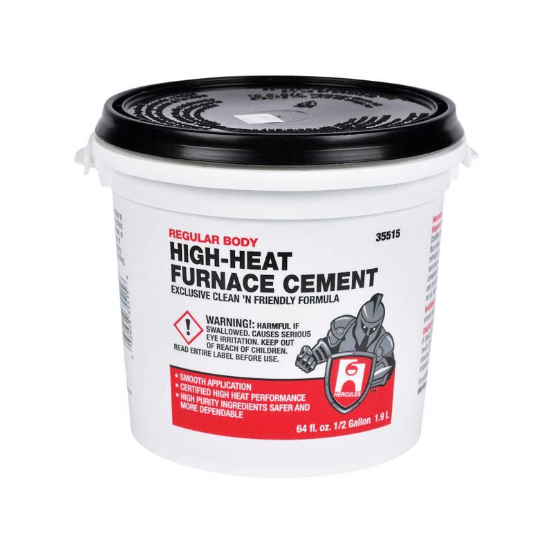 Hercules Oatey White High Heat Furnace Cement For Furnace 1/2 gal