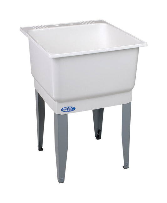 Mustee Utilatub 23 in. W X 25 in. D Single Polypropylene Laundry Tub