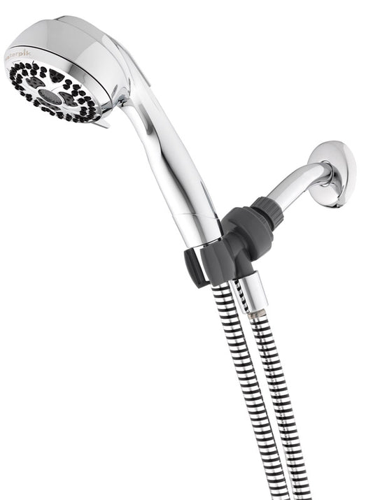 Waterpik Chrome 7 settings Handheld Showerhead 1.8 gpm