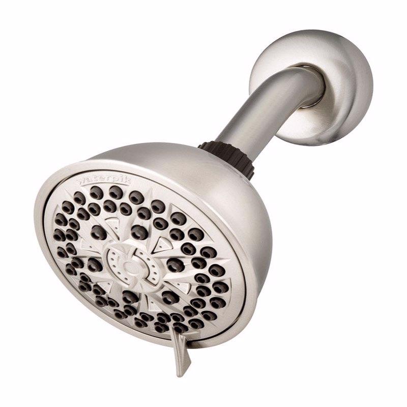 Waterpik PowerPulse Massage Brushed Nickel 7 settings Wallmount Showerhead 1.8 gpm