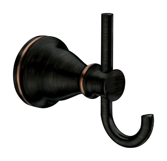 Moen Hilliard 2 in. W X 2.34 in. L Mediterranean Bronze Robe Hook