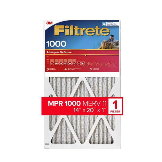 Filtrete 14 in. W X 20 in. H X 1 in. D 11 MERV Pleated Allergen Air Filter 1 pk