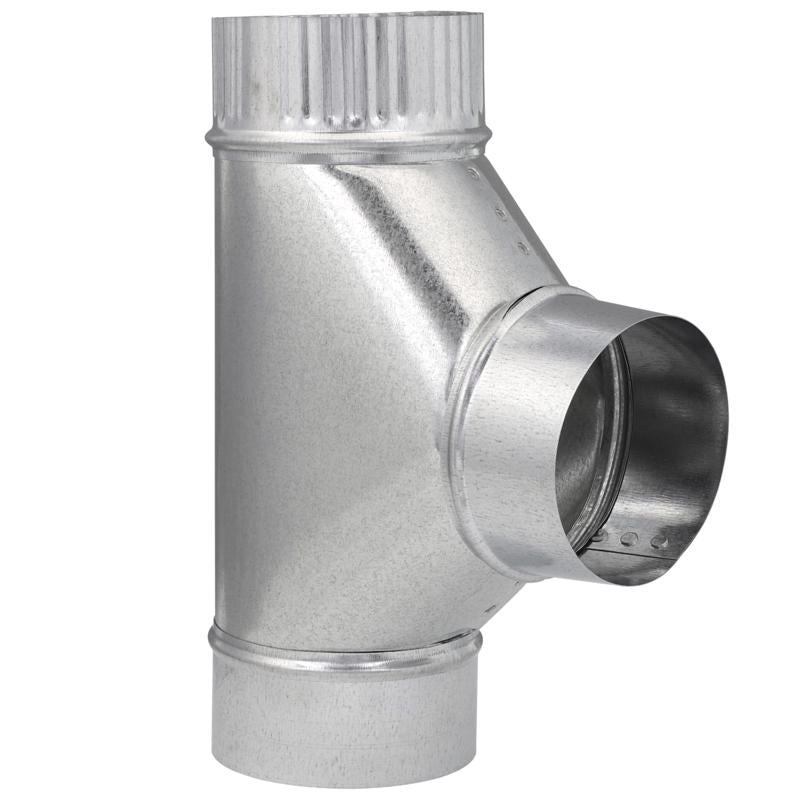 Imperial 4 in. X 4 in. X 4 in. Galvanized Steel Furnace Pipe Tee