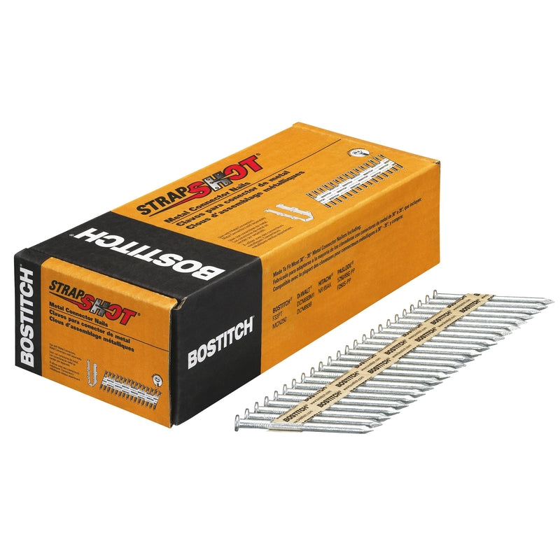 Bostitch StrapShot 2-1/2 in. L X 10 Ga. Paper Strip Galvanized Metal Connector Nails 500 pk