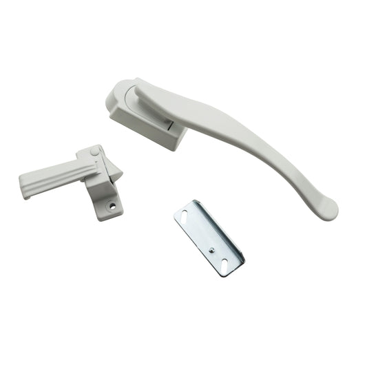 National Hardware White Zinc Lever Latches 1 pk