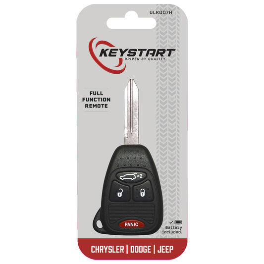 KeyStart Renewal KitAdvanced Remote Automotive Replacement Key ULK007H Double For Mopar