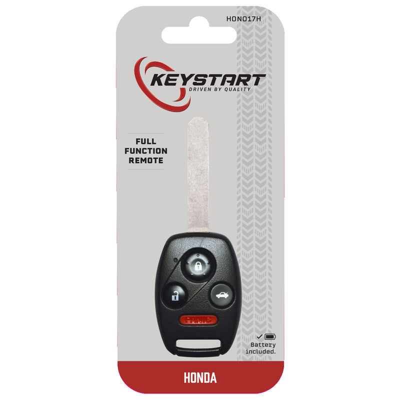 KeyStart Renewal KitAdvanced Remote Automotive Replacement Key HON017H Double For Honda