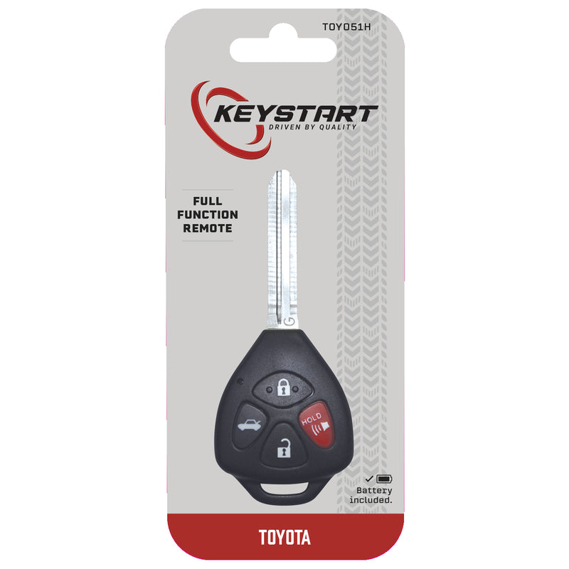 KeyStart Renewal KitAdvanced Remote Automotive Replacement Key TOY051H Double For Toyota