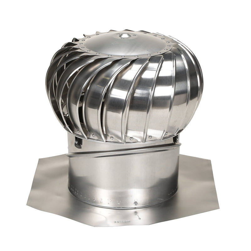 Air Vent Air Hawk 21.3 in. H X 14 in. D Mill Aluminum Turbine and Base