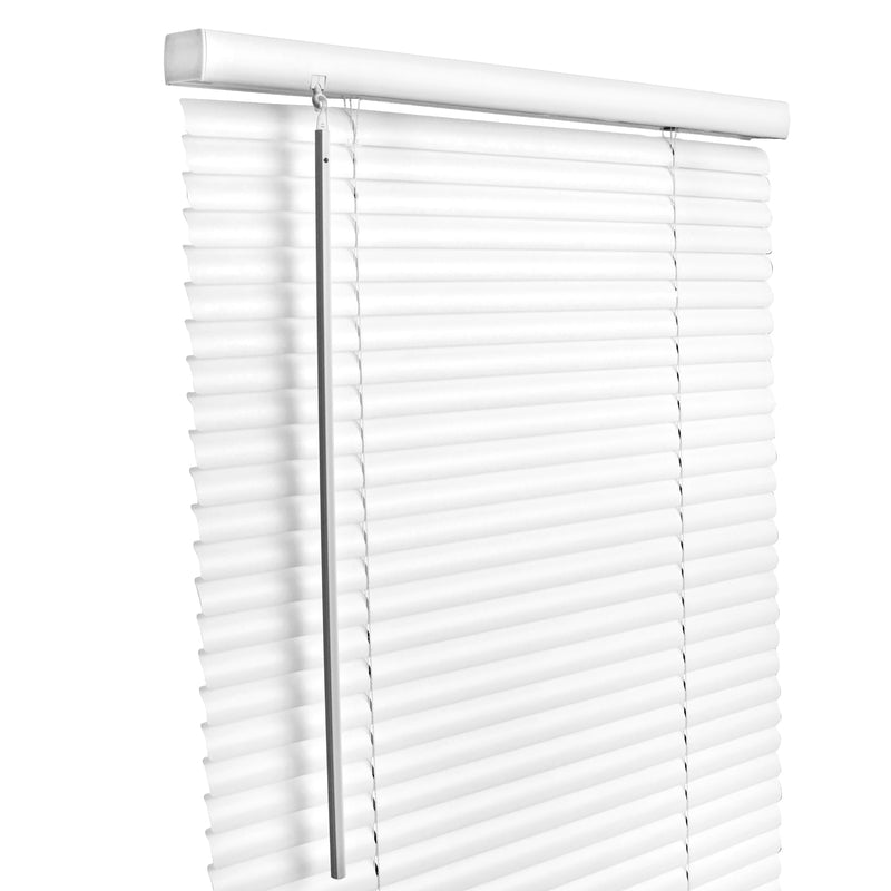 Living Accents Vinyl 1 in. Blinds 35 in. W X 64 in. H White Cordless