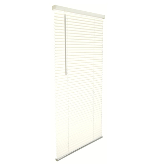 Living Accents Vinyl 1 in. Blinds 36 in. W X 64 in. H Alabaster Cordless