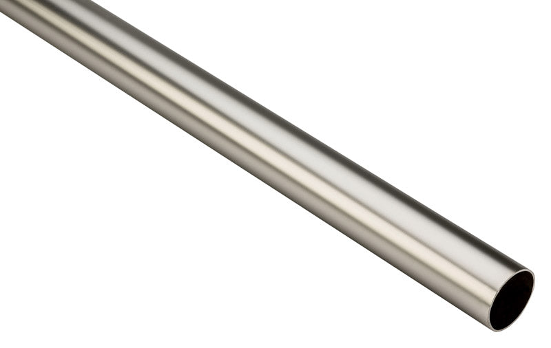 National Hardware 96 in. L X 1.32 in. D Satin Nickel Steel Heavy Duty Closet Rod