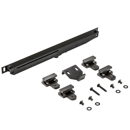 National Hardware Oil Rubbed Bronze Black Plastic Sliding Door Hardware Kit 1 pk