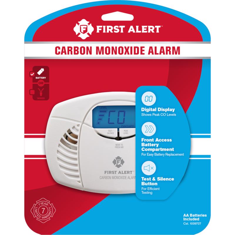 First Alert Battery-Powered Electrochemical Carbon Monoxide Detector