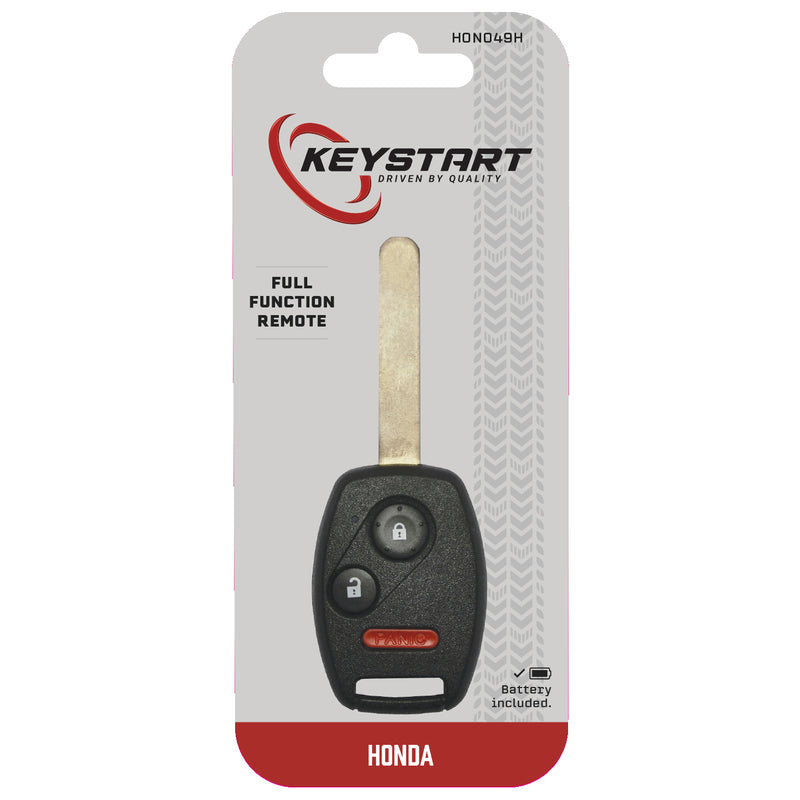 KeyStart Self Programmable Remote Automotive FOB Key Blank HON049 Double For Honda