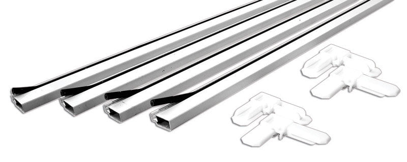 Prime-Line White Aluminum 5/16 in. W X 3/4 in. L Screen Frame Kit 1 pk